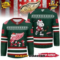 Detroit Red Wings x Peanuts Snoopy Custom Hockey Jersey