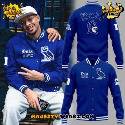 Duke Blue Devils x OVO Special Baseball Jacket