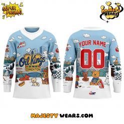 Edmonton Oil Kings 2025 Teddy Bear Toss Custom Hockey Jersey