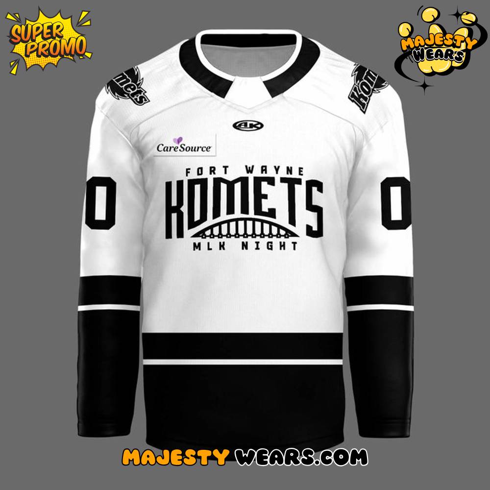 Fort Wayne Komets 2026 MLK Night Custom Hockey Jersey Fort Wayne Komets 2026 MLK Night Custom Hockey Jersey