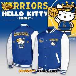 Golden State Warriors 2026 Hello Kitty Night Bomber Jacket