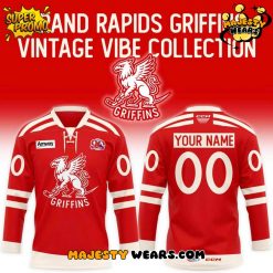 Grand Rapids Griffins Vintage Vibe Custom Hockey Jersey