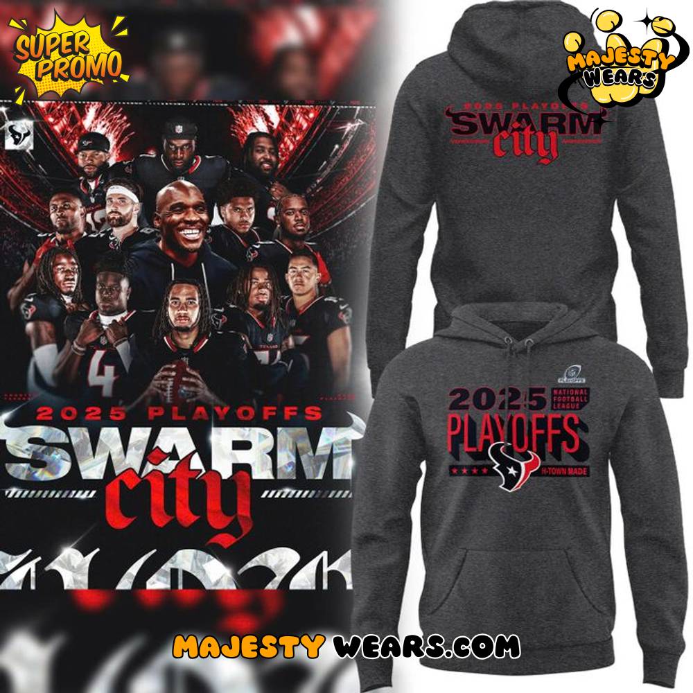 Houston Texans Playoffs 2025 “Swarm City” Hoodie Houston Texans Playoffs 2025 “Swarm City” Hoodie