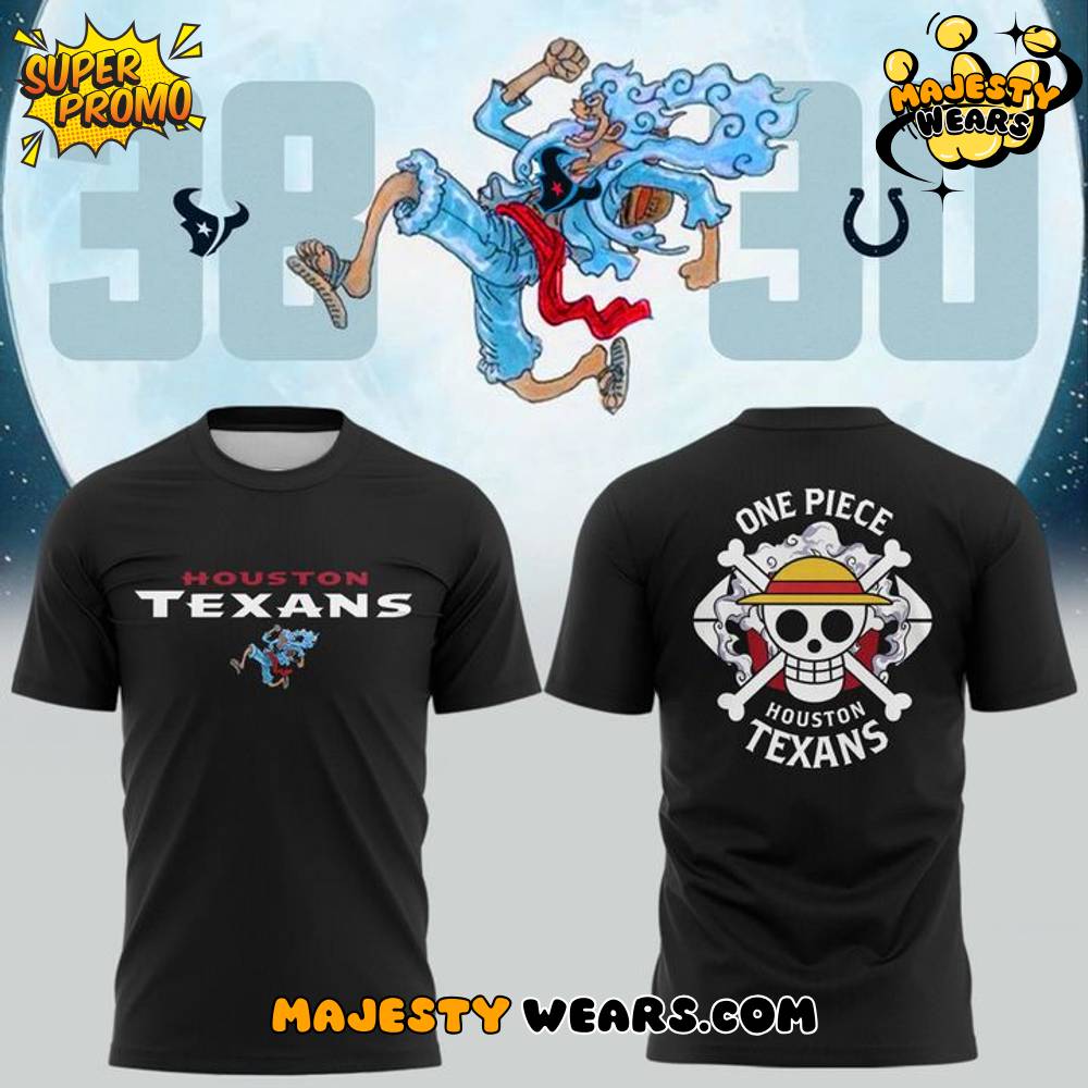 Houston Texans x One Piece 2026 T-Shirt Houston Texans x One Piece 2026 T-Shirt