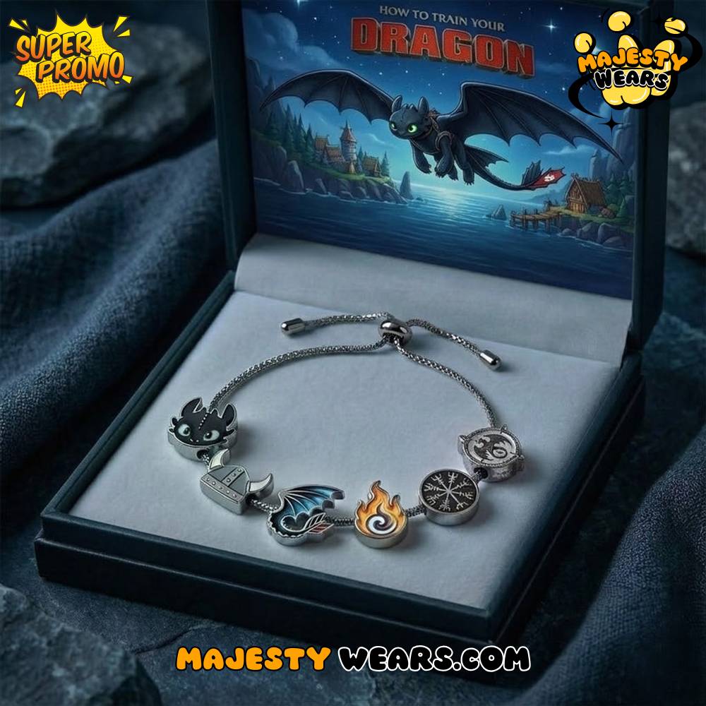 How to Train Your Dragon Adjustable Charm Bracelet – Premium Accessory for Collectors How to Train Your Dragon Adjustable Charm Bracelet – Premium Accessory for Collectors