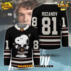 Ilya Rozanov x Snoopy Heated Rivalry Inspired Hockey Jersey