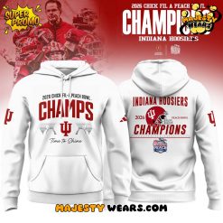 Indiana Hoosiers 2026 Peach Bowl Game Champions Hoodie