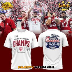 Indiana Hoosiers Chick-fil-A Peach Bowl Champions T-Shirt