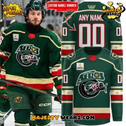 Iowa Aeros Veterans Appreciation Night Custom Hockey Jersey