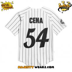 John Cena Chain Gang Soldier White Stripes Baseball Jersey