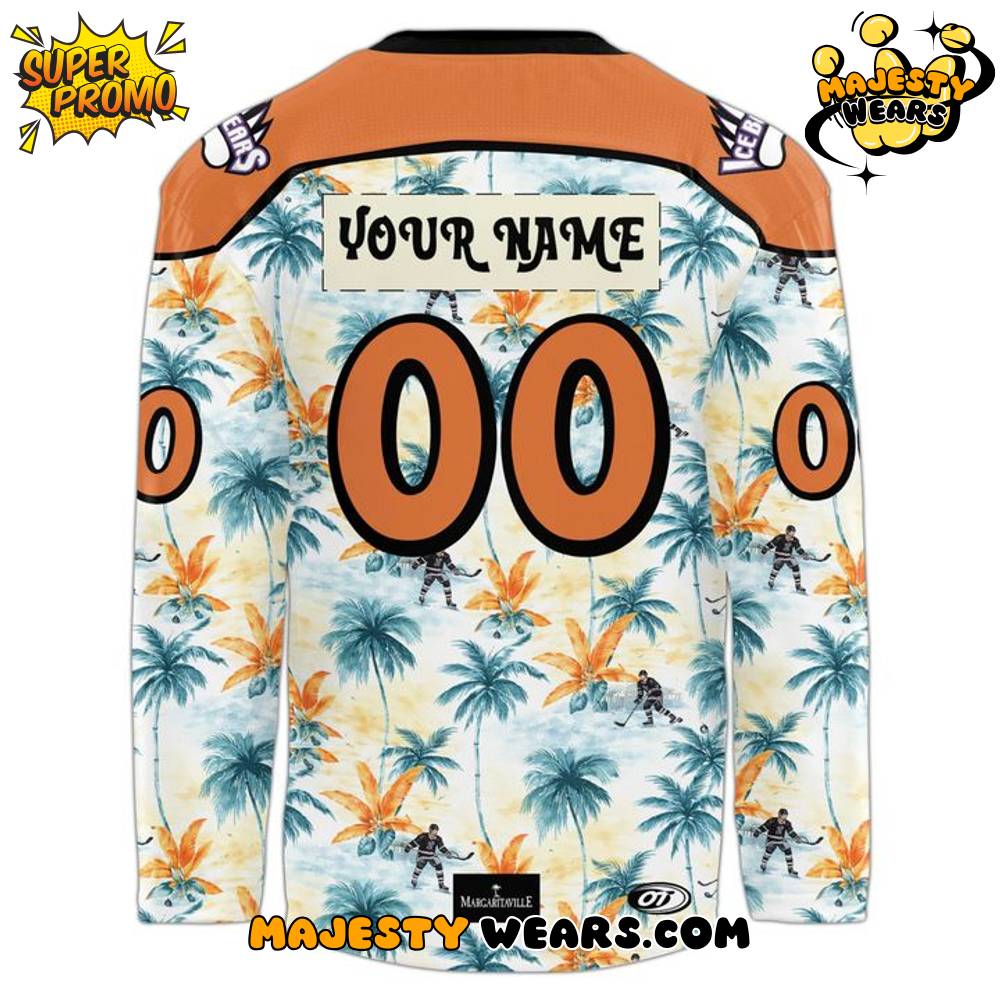 Knoxville Ice Bears “Margaritaville Night” 2026 Custom Hockey Jersey Knoxville Ice Bears “Margaritaville Night” 2026 Custom Hockey Jersey