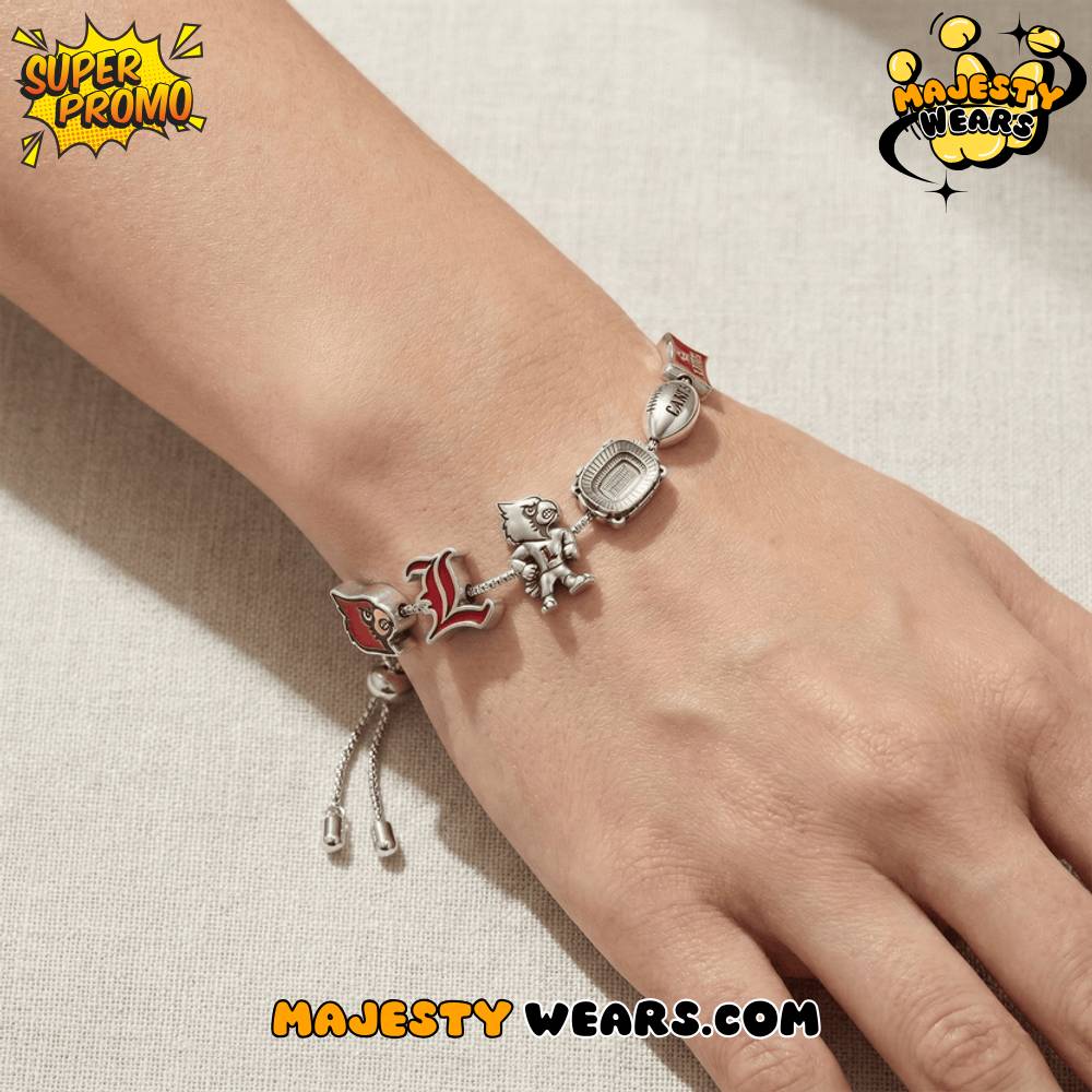 Louisville Cardinals Adjustable Charm Bracelet – Premium Accessory for Collectors Louisville Cardinals Adjustable Charm Bracelet – Premium Accessory for Collectors