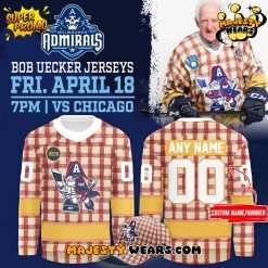 Milwaukee Admirals Bob Uecker Custom Hockey Jersey