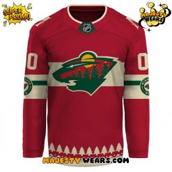 Minnesota Wild Christmas Style Custom Hockey Jersey