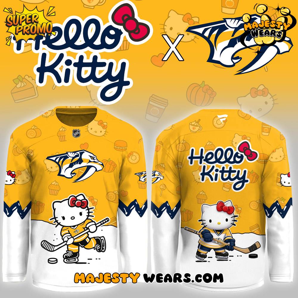 Nashville Predators x Hello Kitty Special Edition Hockey Jersey Nashville Predators x Hello Kitty Special Edition Hockey Jersey