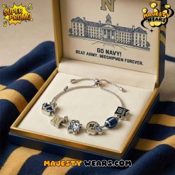 Navy Midshipmen Adjustable Charm Bracelet – Premium Accessory for Collectors