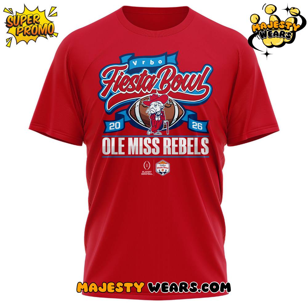 Ole Miss Rebels Fiesta Bowl Champions 2026 T-Shirt Ole Miss Rebels Fiesta Bowl Champions 2026 T-Shirt