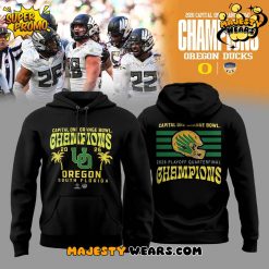 Oregon Ducks 2026 Capital One Orange Bowl Champions Black Hoodie