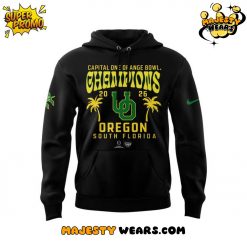 Oregon Ducks 2026 Orange Bowl Champions Black Hoodie