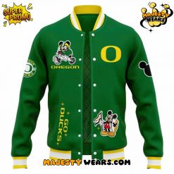 Oregon Ducks x Mickey Mouse Baseball Jacket