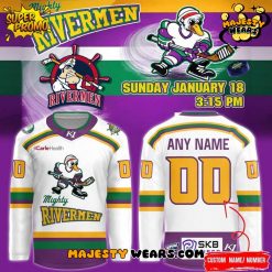 Peoria Rivermen Mighty Ducks Night Custom Hockey Jersey