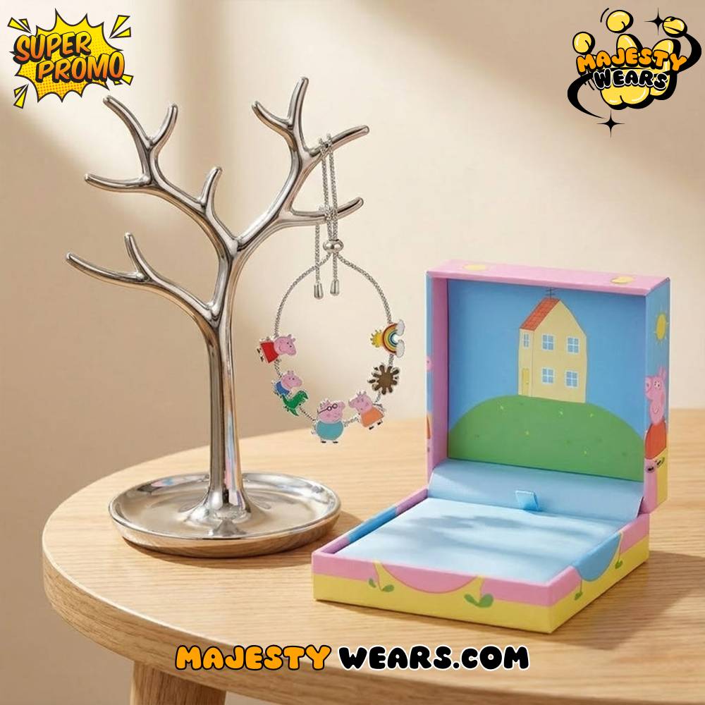 Peppa Pig Adjustable Charm Bracelet Peppa Pig Adjustable Charm Bracelet