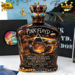 Pink Floyd Wish You Were Here 50th Anniversary Collectors Whiskey Bottle