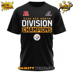 Pittsburgh Steelers 2025 AFC North Champions T-Shirt