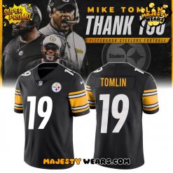 Pittsburgh Steelers Thank You Coach Tomlin Football Jersey