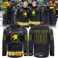 Prince George Cougars Batman Design Custom Hockey Jersey
