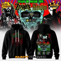 Rob Zombie Marilyn Manson Freaks On Parade 2026 Tour Hoodie