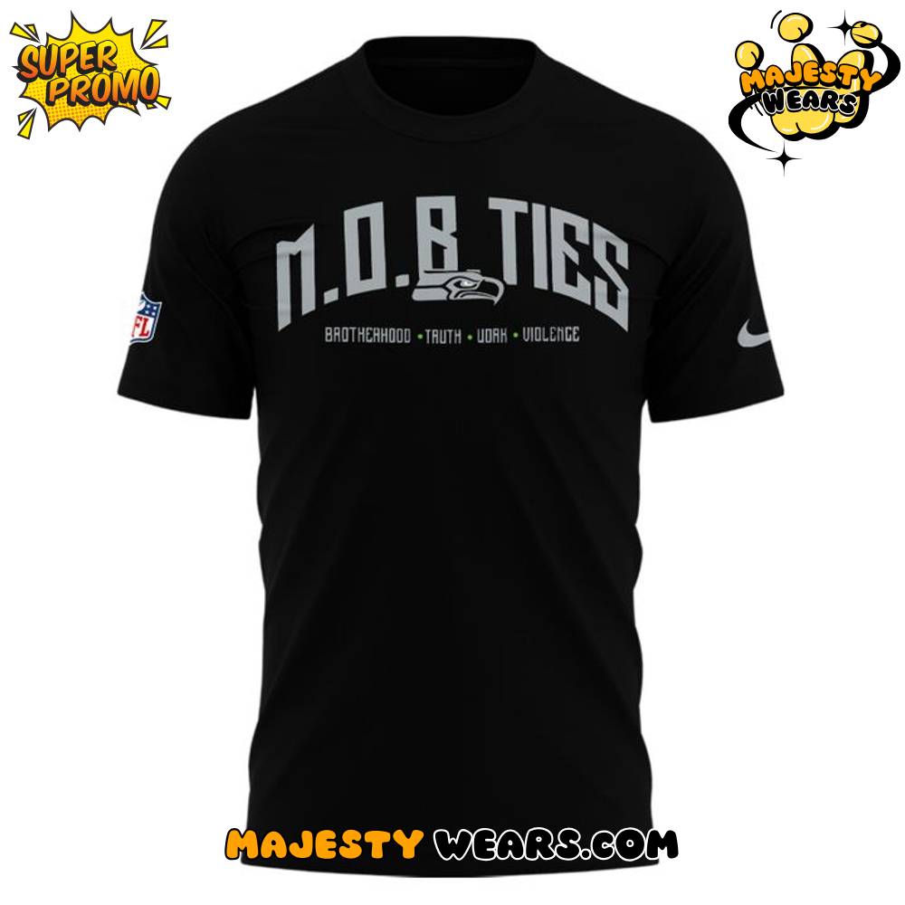 Seattle Seahawks “M.O.B Ties” Black T-Shirt Seattle Seahawks “M.O.B Ties” Black T-Shirt