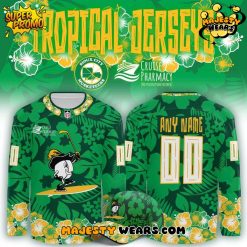 Sioux City Musketeers Hawaii Night Tropical Custom Hockey Jersey