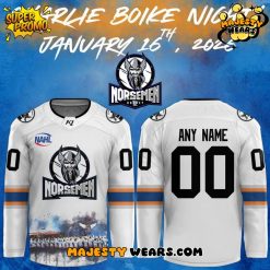 St. Cloud Norsemen Charlie Boike Night Custom Hockey Jersey