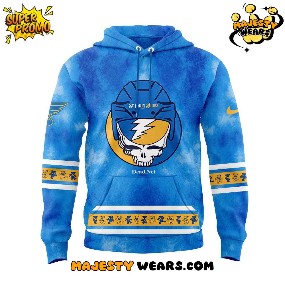 St. Louis Blues Grateful Dead Night 2025 Special Hoodie St. Louis Blues Grateful Dead Night 2025 Special Hoodie