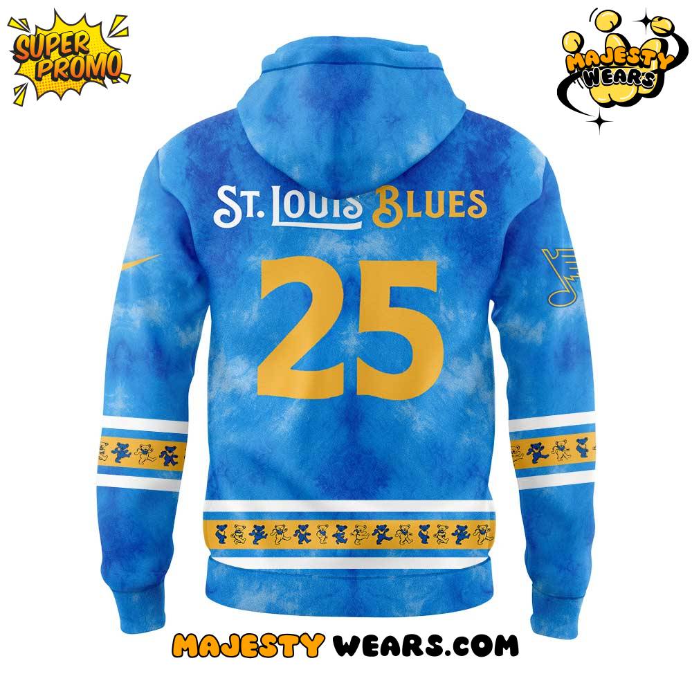 St. Louis Blues Grateful Dead Night 2025 Special Hoodie St. Louis Blues Grateful Dead Night 2025 Special Hoodie