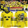 Sweden National Ice Hockey Team 2026 IIHF World Junior Champions Hockey Jersey – Navy
