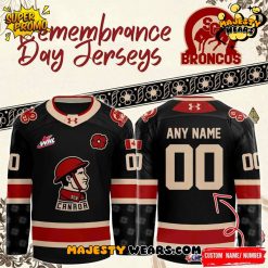 Swift Current Broncos Remembrance Day Custom Hockey Jersey