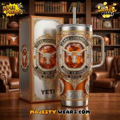 Texas Longhorns “Hook ‘Em Horns” YETI Tumbler