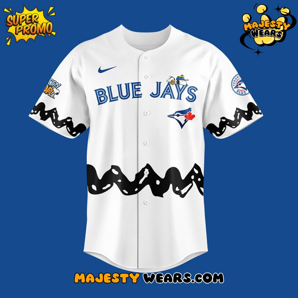 Toronto Blue Jays x Peanuts Night Special Baseball Jersey Toronto Blue Jays x Peanuts Night Special Baseball Jersey