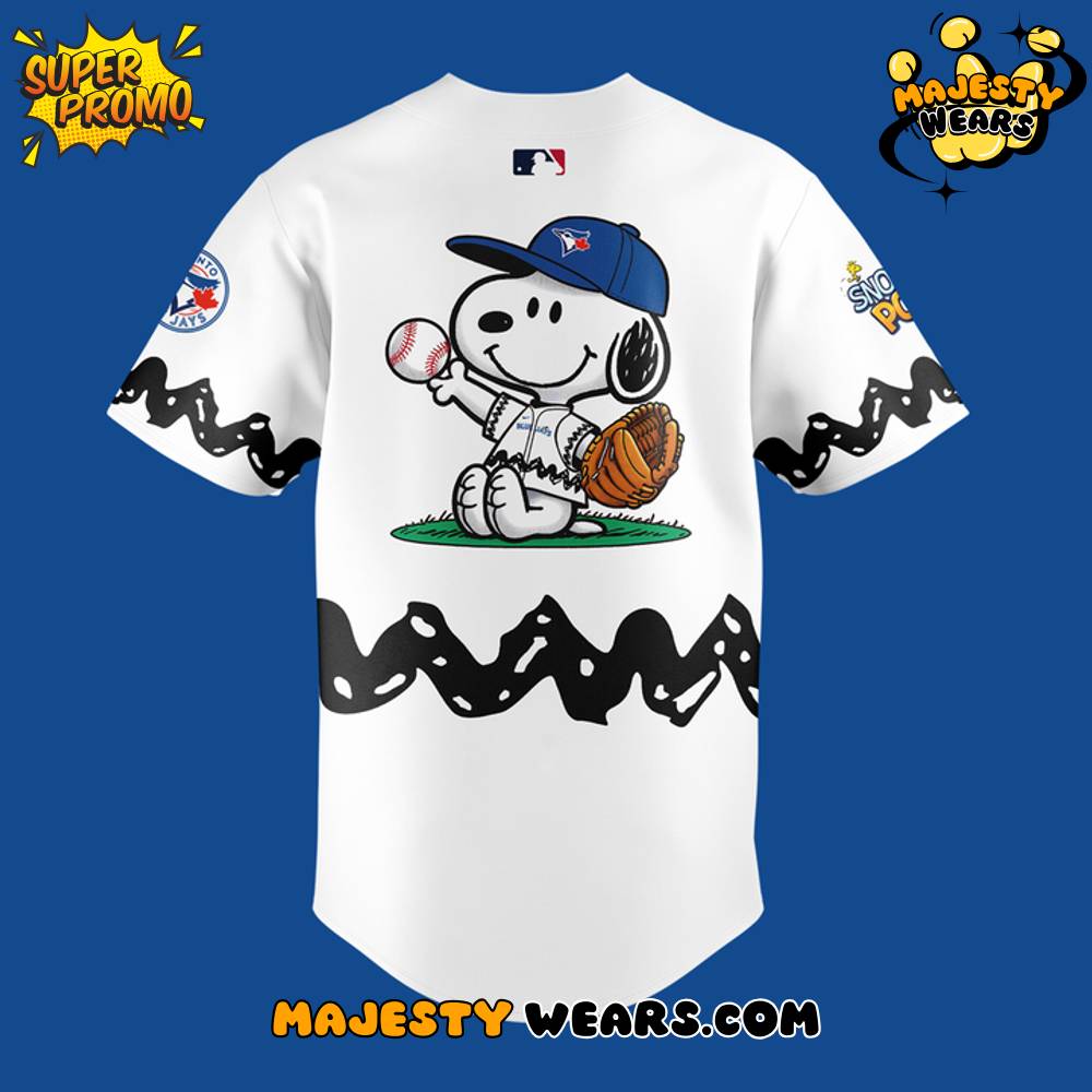 Toronto Blue Jays x Peanuts Night Special Baseball Jersey Toronto Blue Jays x Peanuts Night Special Baseball Jersey