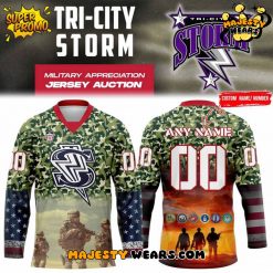 Tri-City Storm x Military Appreciation Night Custom Hockey Jersey