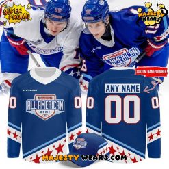 USA Hockey x Chipotle All American Game Custom Hockey Jersey – Blue