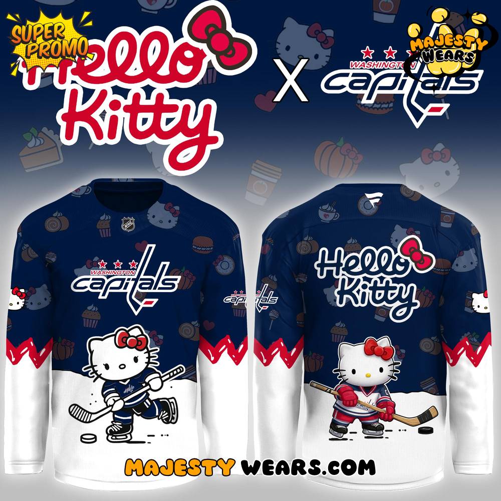 Washington Capitals x Hello Kitty Special Edition Hockey Jersey Washington Capitals x Hello Kitty Special Edition Hockey Jersey