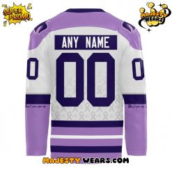 Waterloo Black Hawks X Hockey Fights Cancer Custom Hockey Jersey