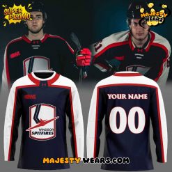 Windsor Spitfires “Worn by Legends. A Spitfire classic returns” Custom Hockey Jersey