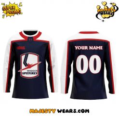 Windsor Spitfires “Worn by Legends. A Spitfire classic returns” Custom Hockey Jersey