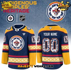 Winnipeg Jets Indigenous People Heritage Custom Hockey Jersey