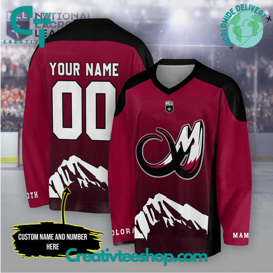 NLL Colorado Mammoth Custom Hockey Jersey NLL Colorado Mammoth Custom Hockey Jersey